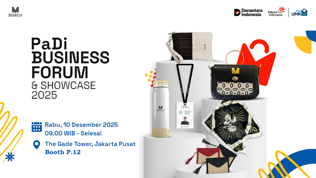 Miumosa Hadir di Padi Business Forum & Showcase 2025, 10 Desember 2025, Gade Tower Jakarta, Booth P.12